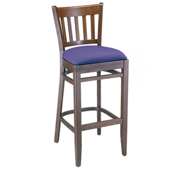Vertical Ladder Back Barstool