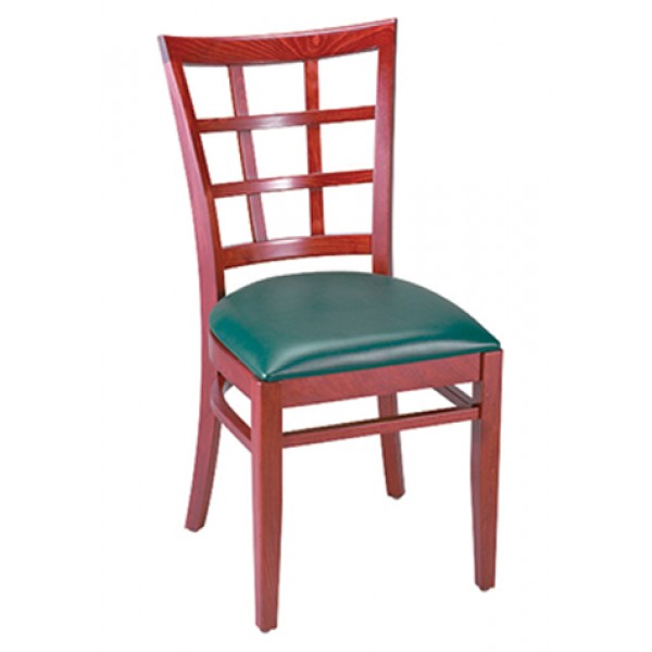 Window Back Wood Chair