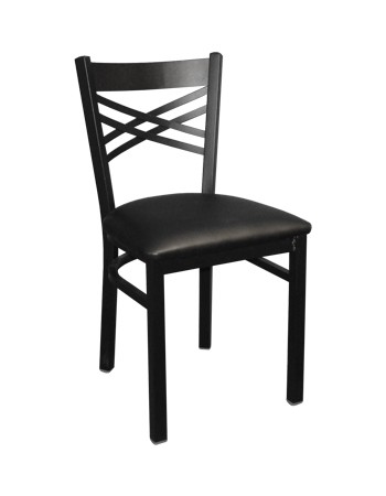 Metal Cross Back Chair- 
