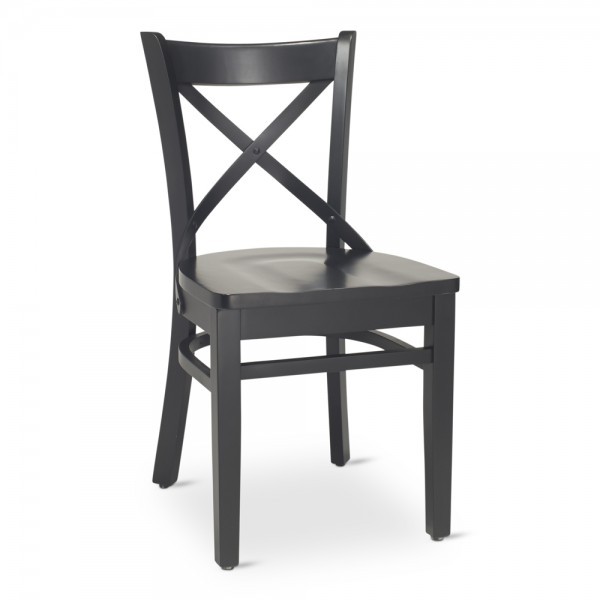 Commercial Wood Cross Back Chair..