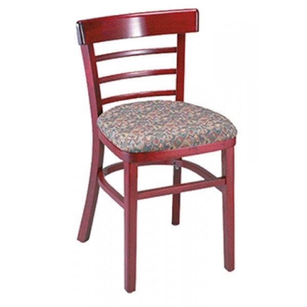 Cafe Ladder Back Wood Chair